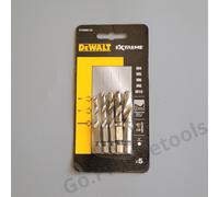 DeWALT DT50060 5pce impact drill tap bit set 1/4" hex shank m4 m5 m6 m8 m10