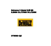 DeWalt DT5048-QZ Extreme 2 Metal Drill Bit 6.0mm x 93mm
