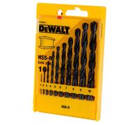 Dewalt DT5911-QZ Dt5911 Hss-R Jobber Drill Bit Set 10 Piece