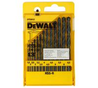 DeWalt DT5912 HSS-R DIN 338 Jobber Metal Drill Bit Set 13pc