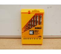 DEWALT DT5921 10PCE HSS G 1MM TO 10MM METAL DRILL BIT SET + CASSETTE