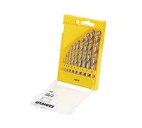 DEWALT DT5921 10PCE HSS G 1MM TO 10MM METAL DRILL BIT SET + CASSETTE