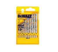 DeWalt DT5922-QZ High Speed Steel-G Metal Drill Bit Set DIN 338 13 Piece in Plastic Casing