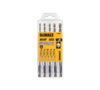 Dewalt multi-purpose drill bit, set of 5 pieces DT60099-QZ shock-proof, pack of 1, silver