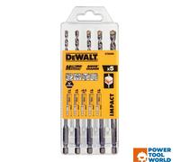 Dewalt multi-purpose drill bit, set of 5 pieces DT60099-QZ shock-proof, pack of 1, silver