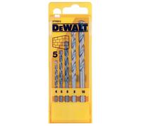 DeWalt DT6952-QZ Drill Driver Bit Set 4,5,6,8 and 10 5pcs Masonry