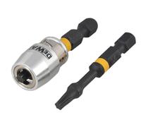 Dewalt DT70537T-QZ Impact Torsion Bits Tx0 X 50Mm (X2) And Magnetic Screwlock Sleeve
