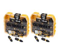 Dewalt Dt70555T-Qz 25mm Ph2 25 Piece Impact Torsion Screwdriver Bits Tic Tac Box - Pack Of 2