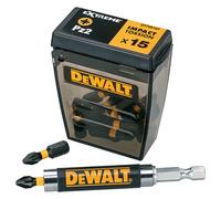 DEWALT DT70618T IMPACT MAGNETIC SCREWDRIVER BIT HOLDER + 15 PZ2 BITS NEW VERSION