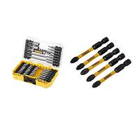 Dewalt DT70702 40 Piece Impact Screwdriver Bit Set + Tough Case Fits TStak Caddy, Black & Dewalt DT7391T-QZ Impact Torsion Driver Bits, 57mm x 6mm, Pack of 5