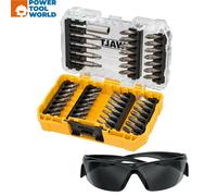 DeWalt Screwdriving Set DT70703 - 47-piece with Safety Glasses