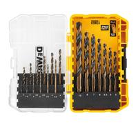 Dewalt HSS Black Gold Metal 19 Piece Drill Bits Set - Black/Yellow