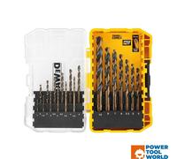 DeWalt DT70728-QZ Black & Gold Metal TOUGHCASE Drilling Set x19 Pcs