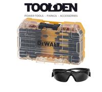 DeWalt 38 Piece FlexTorq Impact Screwdriver Bit Set and Safety Glasses
