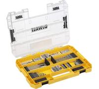 DeWalt DT70762-QZ TOUGHCASE 85-Piece Set - Concrete and Metal Drill Bits and Screwdriver Bits - for SDS-Plus Drill-Driver and Perforator