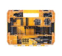 DEWALT DT70776-QZ DT70776-QZ Tough Case Grande de 85 piezas para atornillar y taladrar Con acoplamiento Angular Flexible, Silver