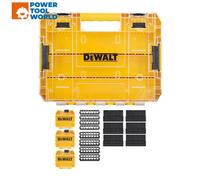 Dewalt Dt70804 Large Tough Case Organiser + 3X Pozi Bit Small Storage Cases