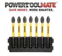 Dewalt DT70817 7 Piece 57mm PH2 Bar Flextorq Screwdriver Bit Bar Set