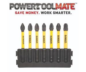 Dewalt DT70819 7 Piece 57mm PH PZ Mix Bar Flextorq Bit Set Kit Accessories