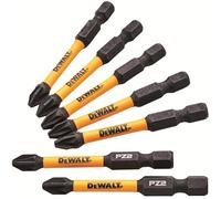 Dewalt DT70904T PZ2 Extreme FlexTorq 5 + 2 Free Impact 57mm Long 7pc Bit Set XMS25BIT502
