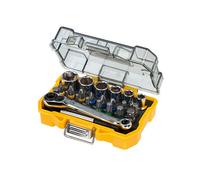 DEWALT Extra Small Tough Case 25mm Socket & Screwdriving Set (24 pc.), DT71516-QZ