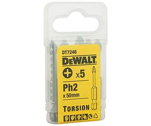 DEWALT DT7246QZ 50mm PH2 Torsion Bit (5 Pieces)