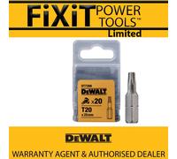 DeWALT DT7266-QZ 25MM T20 Torx Bits Pack of 20