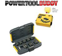 DeWalt DT7507 9 Piece Impact Rated Socket Set 1/2" Drive Black Finish 10 - 27mm