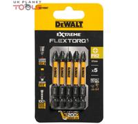 DeWalt Phillips Extreme Impact Torsion Screwdriver Bit PH2 50mm Pack of 5