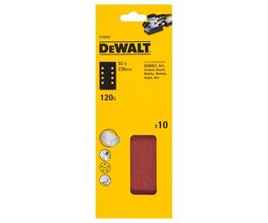 Dewalt DT8592-QZ One Third Sheet, Pre-Punched, 93 mm x 230 mm, Grit Size 120 (Pack of 10)