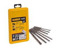 DEWALT DT8976-QZ Set De 7 Drill Bits Xlr(r) Sds-plus En Cassette De Metal O 5,6, 8 (110mm) 6, 8, 10, 12 (160mm) for DIYers & professionals, ideal for drilling and material removal, 110mm
