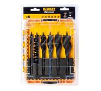 DeWALT DT90238 6 PIECE TRI-FLUTE WOOD AUGER Impact Drill Bit set 1/4" Hex Shank