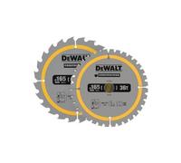 DeWalt Construction Circular Saw Blade DT90270 - 165 x 20 mm, 24T/36T - 2 Pack