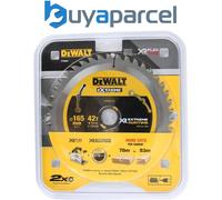 DEWALT DT99561-QZ XR EXTREME Runtime Circular Saw Blade 165mm Bore 20mm 42T