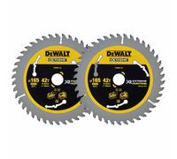 DeWalt DT99561-QZ XR Circular Saw Blade 165 x 20mm 42T (2 Pack)