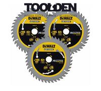 DeWalt DT99561-QZ XR Circular Saw Blade 165 x 20mm 42T (3 Pack)