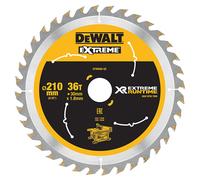 Dewalt DT99565-QZ DT99565-QZ-Hojas para Sierra Circular Estacionaria XR Extreme RUNTIME 210mm x 30mm 24D, Black/Yellow