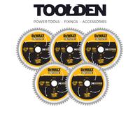 DeWalt DT99567-QZ XR Extreme Runtime Circular Saw Blade 210 x 30mm 60T (5 Pack)
