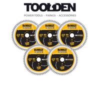 DeWalt DT99567-QZ XR Extreme Runtime Circular Saw Blade 210 x 30mm 60T (5 Pack)