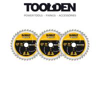 DeWalt DT99569-QZ Extreme Runtime Circular Saw Blade 216mm x 30mm 36T (3 Pack)
