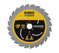 DeWalt DT99571-QZ Xtreme Runtime 250mmx30mm 24T Blade For Corded & Cordless Saws