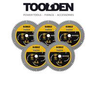 DeWalt DT99575-QZ Extreme Runtime Circular Saw Blade 305 x 30mm 60T (5 Pack)