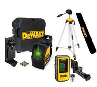 Dewalt Dw088Cg Green Cross Line Laser Level + Tripod + Bag + Detector De0892G