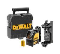 DEWALT DW088K-XJ Self Levelling Cross Line Red Laser | Self-levelling up to 4° with automatic out-of-level indication and a magnetic pivot bracket for easy positioning.