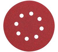 DEWALT DW4312 5-Inch 8 Hole 150 Grit Hook and Loop Random Orbit Sandpaper (25-Pack)