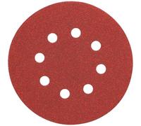 DEWALT DW4314 5-Inch 8 Hole 220 Grit Hook and Loop Random Orbit Sandpaper (25-Pack)