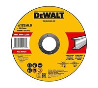 DEWALT DW4543AIA-AE DW4543AIA-AE Disco de desbaste cóncavo para Metal 125 x 6 x 22.23 mm, Silver