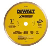 DEWALT DW4760 7-Inch Wet Cutting Continuous Rim Saw Blade with 5/8-Inch Arbor for Ceramic or Tile,Yellow