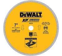 DEWALT DW4760 7-Inch Wet Cutting Continuous Rim Saw Blade with 5/8-Inch Arbor for Ceramic or Tile,Yellow