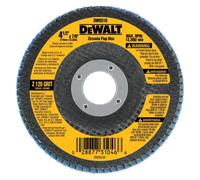 DEWALT DW8310 4-1/2"""" x 7/8"""" 120 Grit Zirconia Angle Grinder Flap Disc